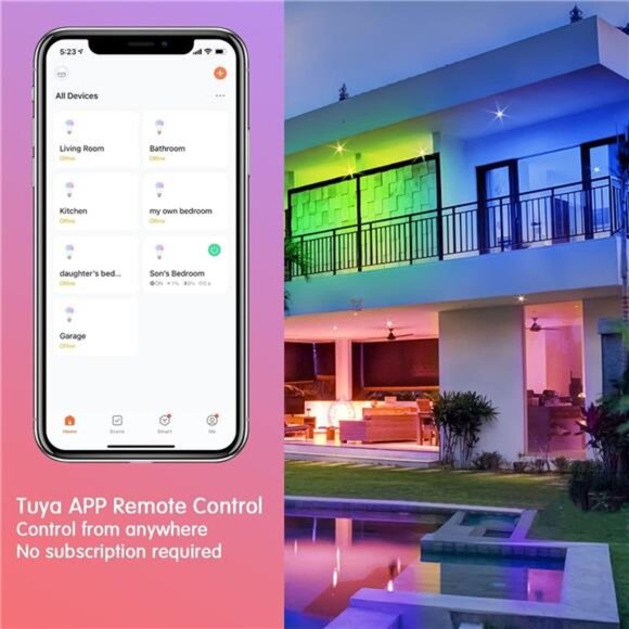 DAYBETTER Smart Light Bulbs, Alexa Light Bulb, WiFi Light Bulbs, RGBCW Color - Picture 3 of 7